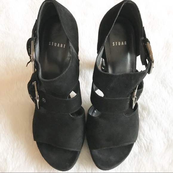 Stuart Weitzman Suede Studded Heels - Picture 4 of 8